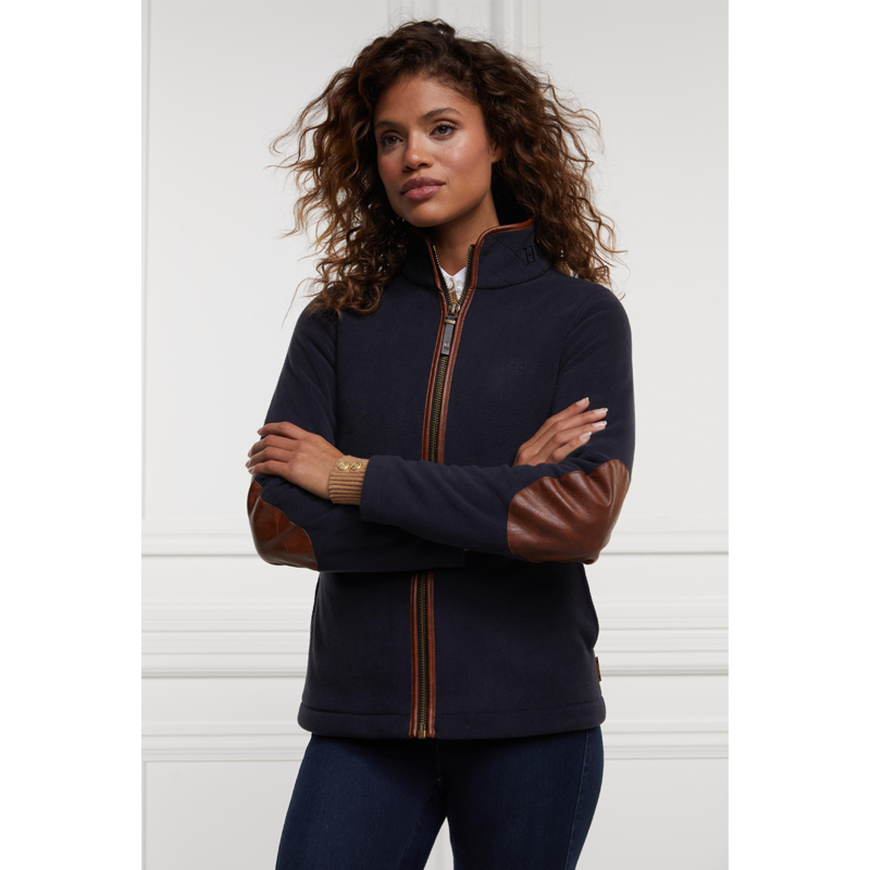 Holland Cooper Country Fleece Jacket - Ink Navy-1